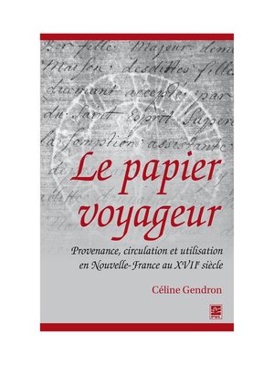 cover image of Le papier voyageur